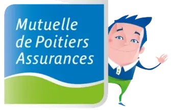 Logo Mutuelle de Poitiers Assurances, partenaire de l'ASVHB
